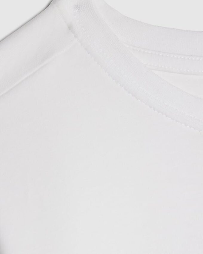 White Muscle Fit Muscle T-Shirt