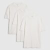 White Muscle Fit Pack Of 3 T-Shirts
