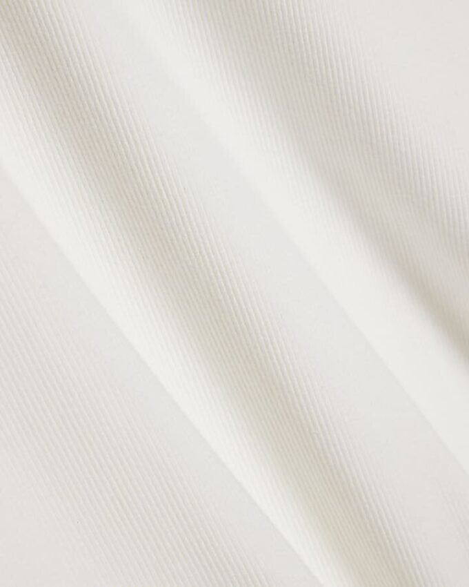 White Muscle Fit Ribbed Vest