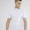 White Muscle Fit Short Sleeve T-Shirt