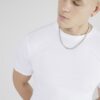 White Muscle Fit Short Sleeve T-Shirt