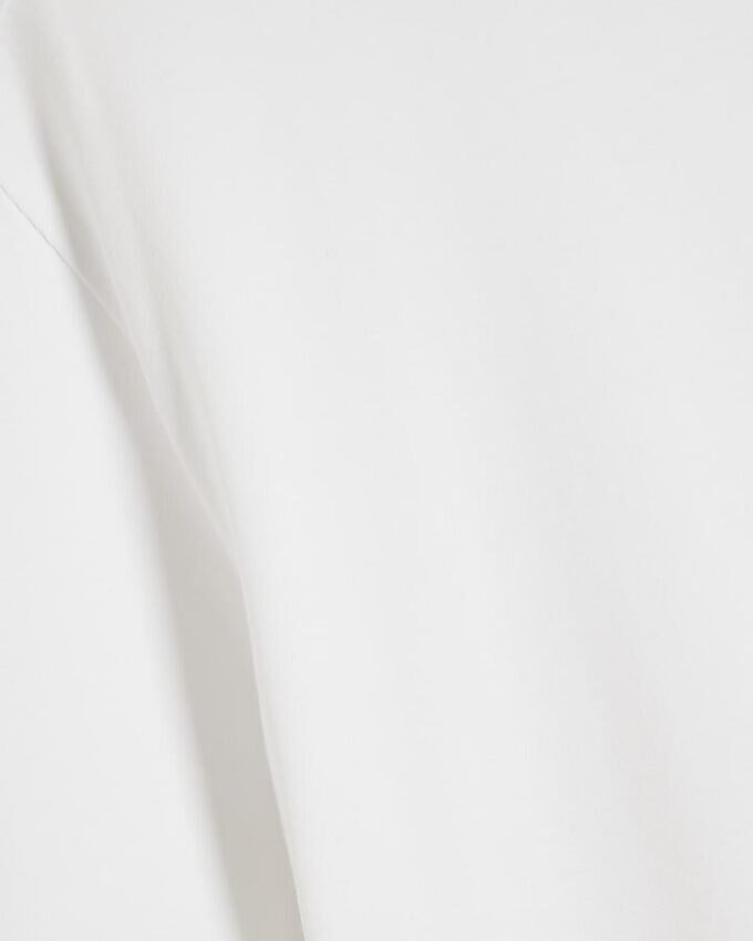 White Muscle Fit Short Sleeve T-Shirt