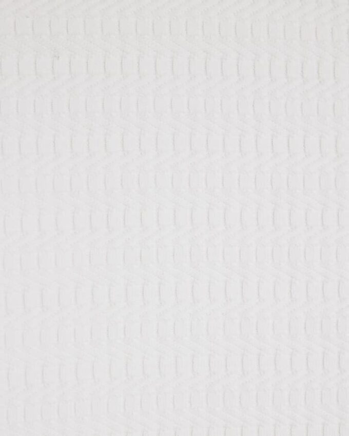 White Muscle Fit Textured T-Shirt