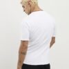 White Muscle Fit V Neck T-Shirt