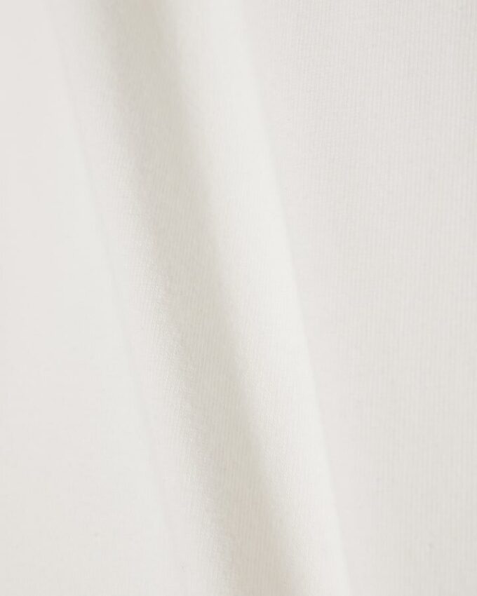White Muscle Fit V Neck T-Shirt