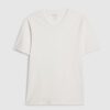 White Muscle Fit V Neck T-Shirt