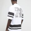 White Oversized Fit 72 Bandana Sports T-Shirt