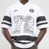 White Oversized Fit 72 Bandana Sports T-Shirt