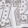 White Oversized Fit 72 Bandana Sports T-Shirt