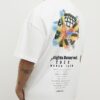 White Oversized Fit All Rights Flag T-Shirt