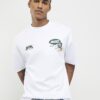 White Oversized Fit Alpine Badging T-Shirt