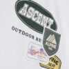 White Oversized Fit Alpine Badging T-Shirt