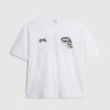 White Oversized Fit Alpine Badging T-Shirt