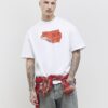 White Oversized Fit Barcode Label T-Shirt