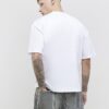 White Oversized Fit Barcode Label T-Shirt