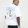 White Oversized Fit Chicago Pinup T-Shirt