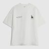 White Oversized Fit Doberman T-Shirt