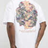 White Oversized Fit Dragon Graffiti T-Shirt