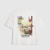 White Oversized Fit Fuel The Fury T-Shirt