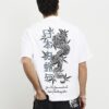 White Oversized Fit Japanese Snake T-shirt
