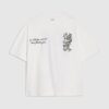White Oversized Fit Japanese Snake T-shirt