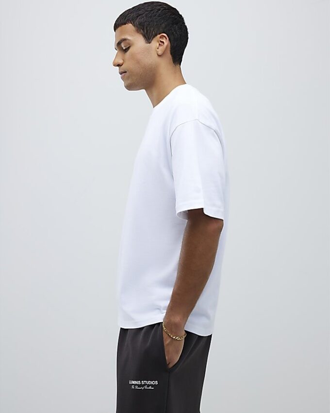 White Oversized Fit Pack Of 3 T-Shirts