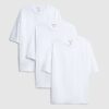 White Oversized Fit Pack Of 3 T-Shirts