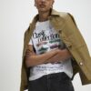 White Short Sleeve Classic Car T-shirt
