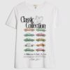 White Short Sleeve Classic Car T-shirt