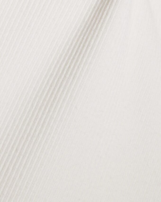 White Sleeveless Ribbed Tank Top