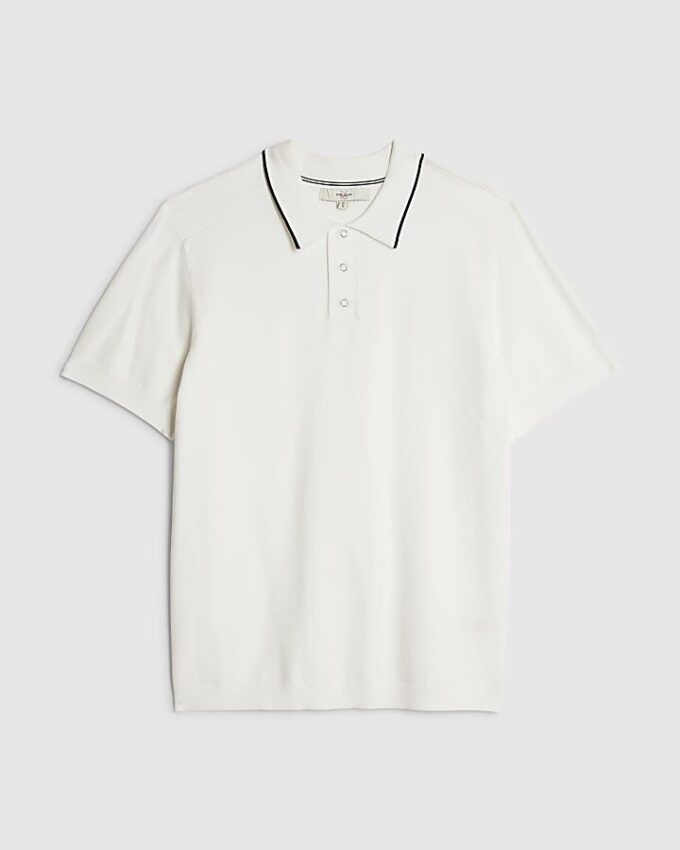 White Slim Fit Polo Shirt