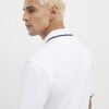 White Slim Fit Textured Zip Tipped Polo Shirt