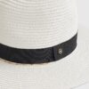 White Straw Fedora Hat