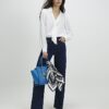 White Tie Detail Long Sleeve Blouse