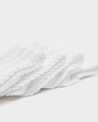 White zig zag socks multipack