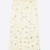 Yellow Mesh Embellished Midi Beach Skirt